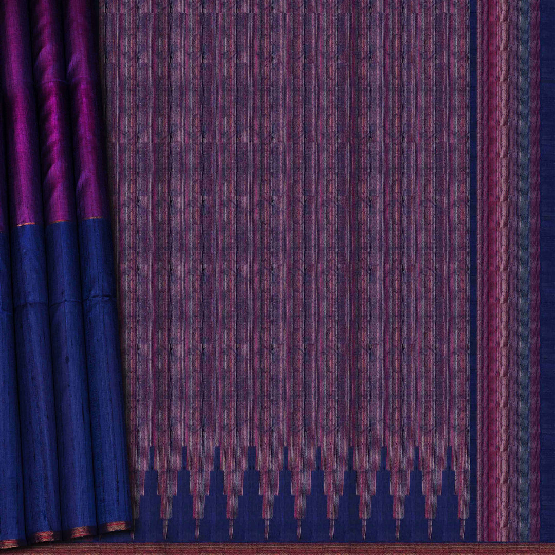Purple and blue fabric with a pattern