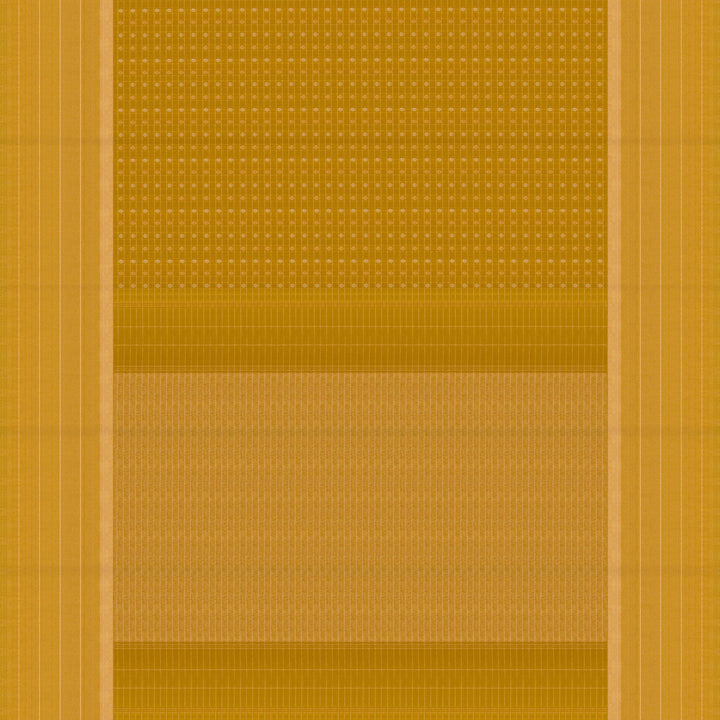 Pallu of Handwoven Lime Green Kanjivaram silk Saree