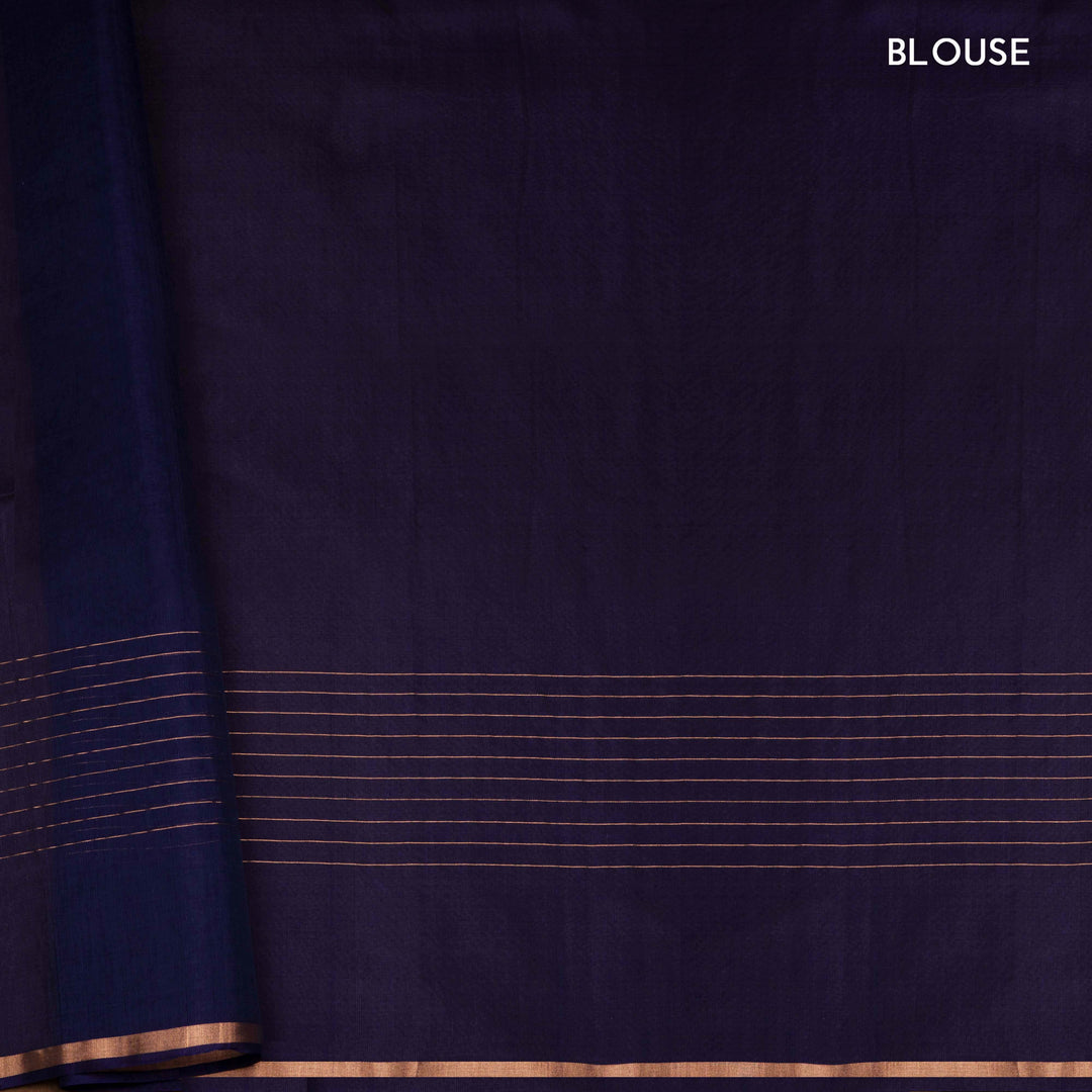 Handwoven Silk Cotton saree in Red and Purple color- 3314T015899DSC