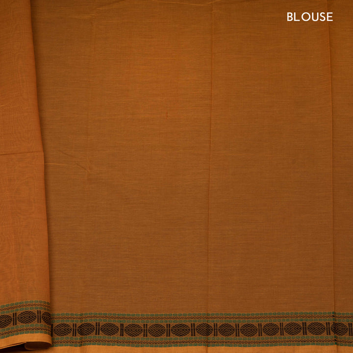 Mustard Kanchi Cotton Saree with Traditional Motifs 3348T015924DSC