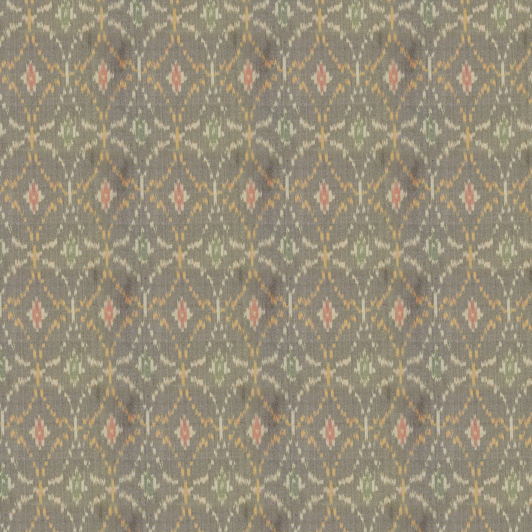 Handwoven Green Silk Ikat Fabric - 25T001270DSC