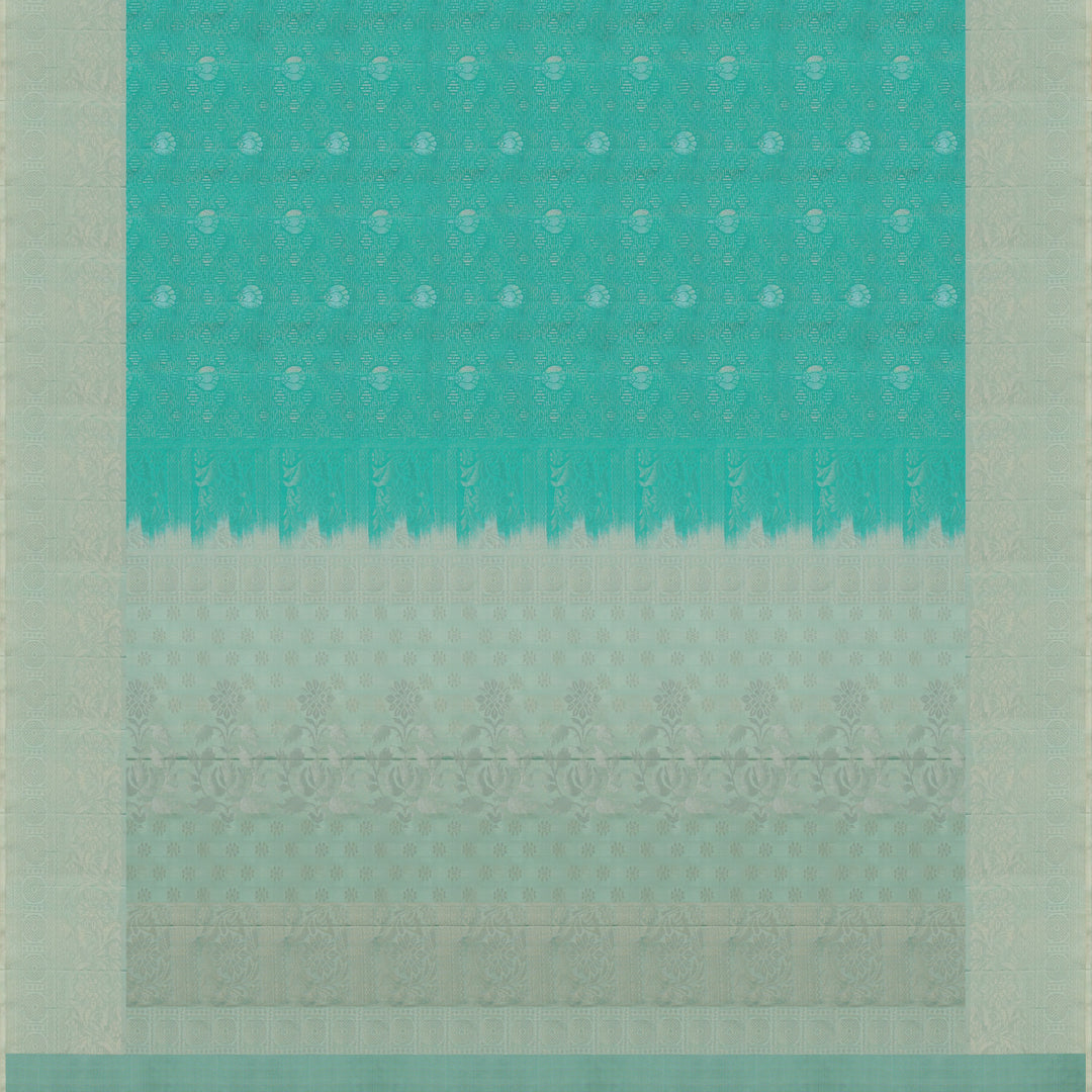 Handwoven Green Soft Silk Saree - 1785T008075DSC