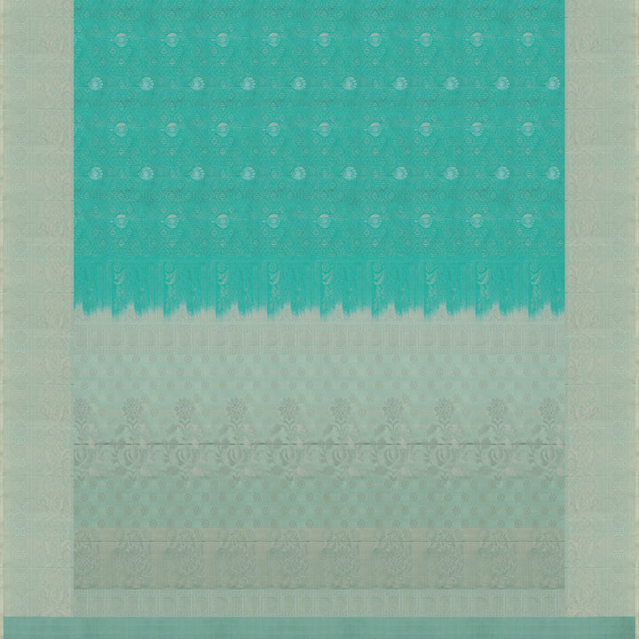 Handwoven Green Soft Silk Saree - 1785T008075DSC