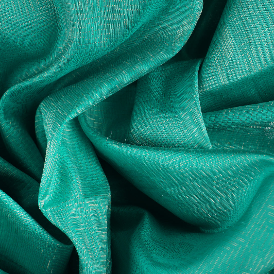 Handwoven Green Soft Silk Saree - 1785T008075DSC