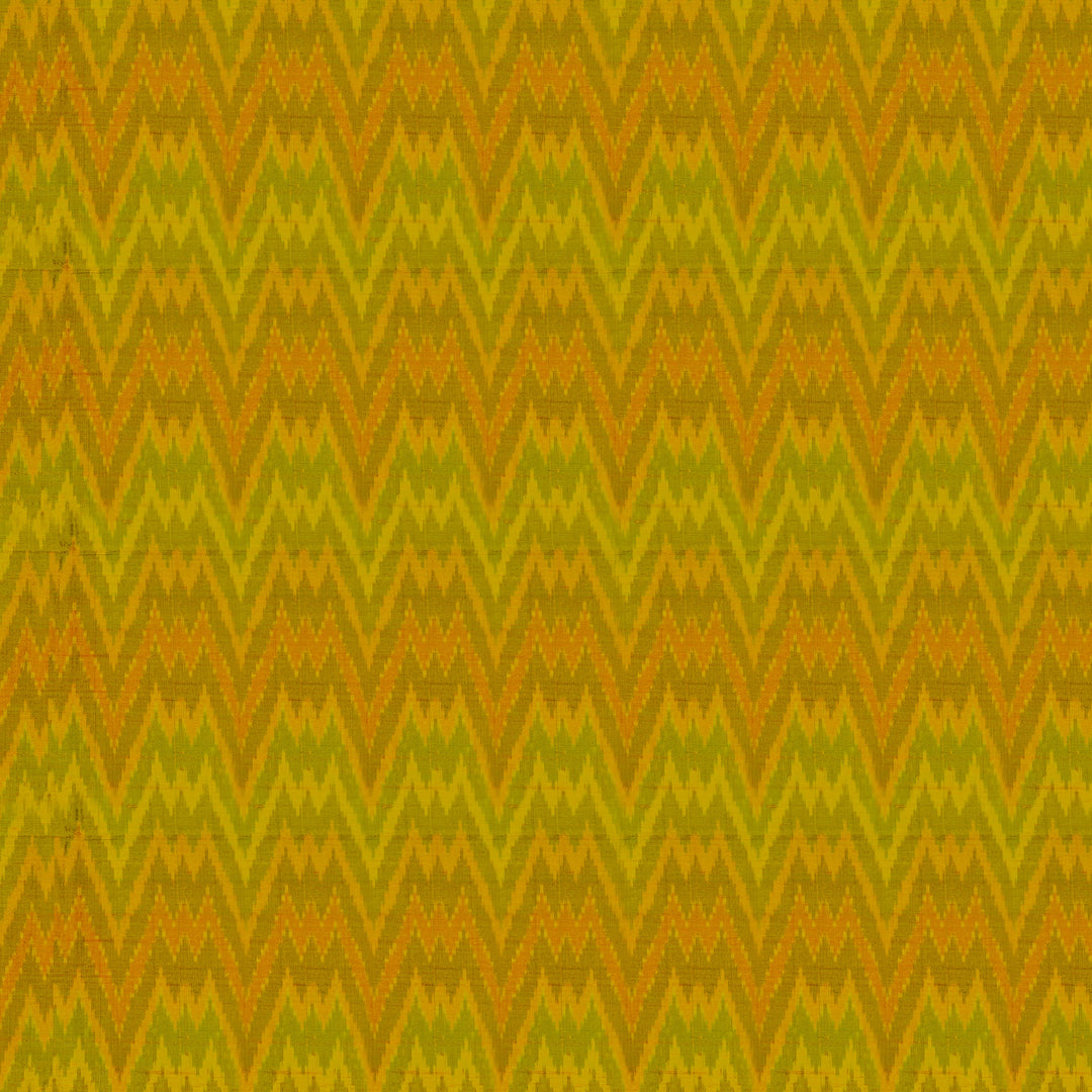 Handwoven Multi colour Raw silk Ikat Fabric - 27T001269DSC