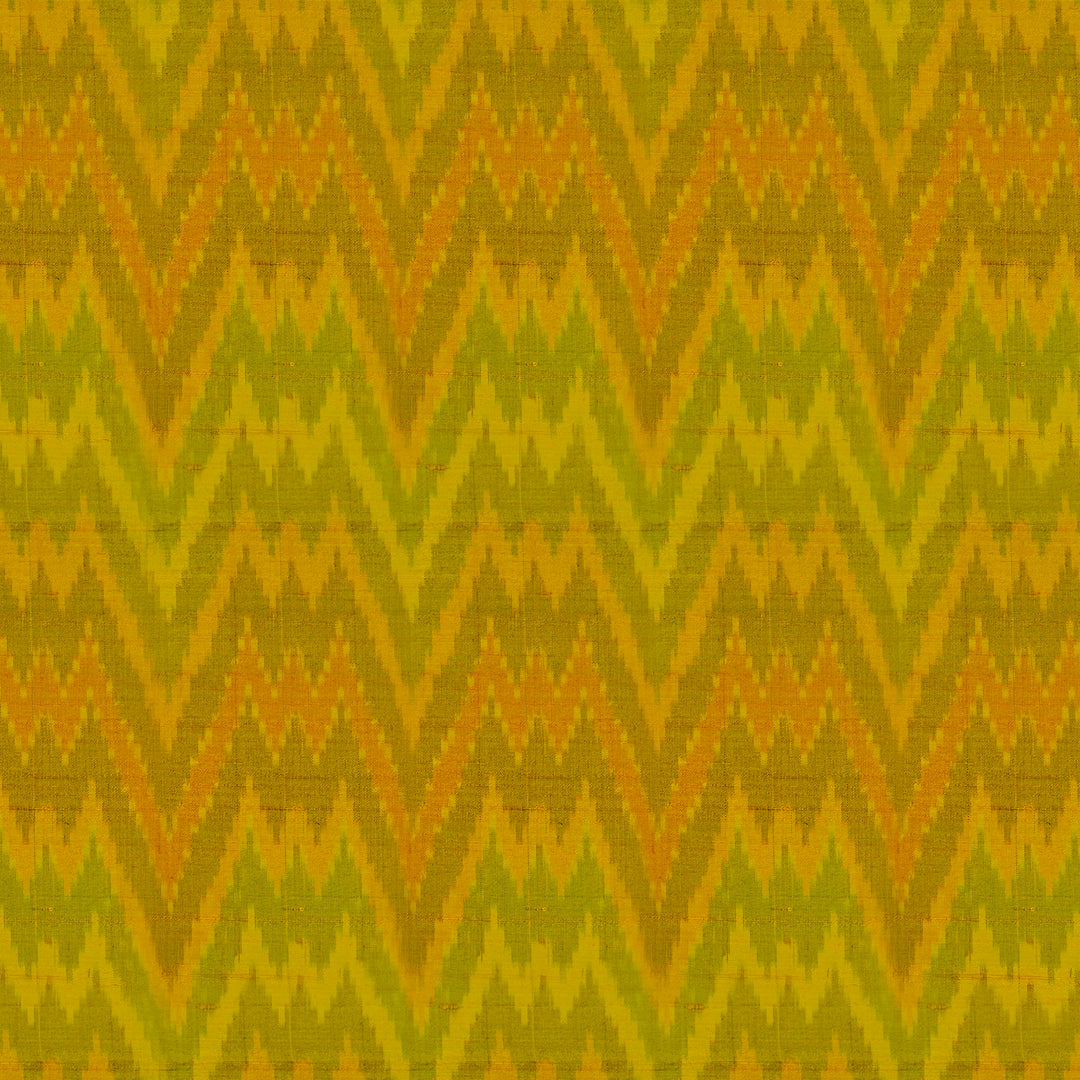 Handwoven Multi colour Raw silk Ikat Fabric - 27T001269DSC