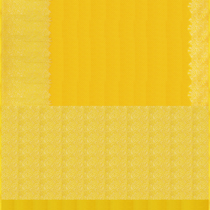 Handwoven Yellow Kanjivaram Silk Saree- 1805T004042DSC