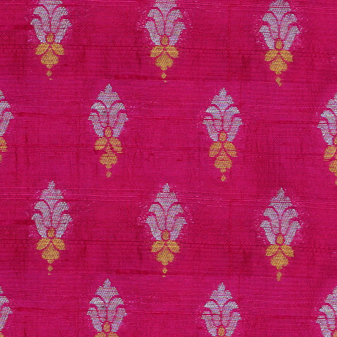 Handwoven Pink Raw silk Fabric - 29T004458DSC