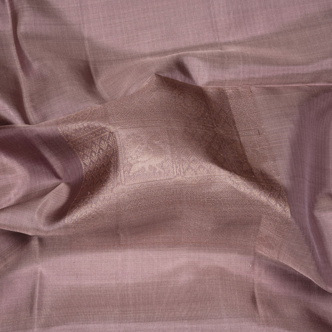 Dusty Mauve Soft Silk Saree with Zari Motifs 3392T016020DSC