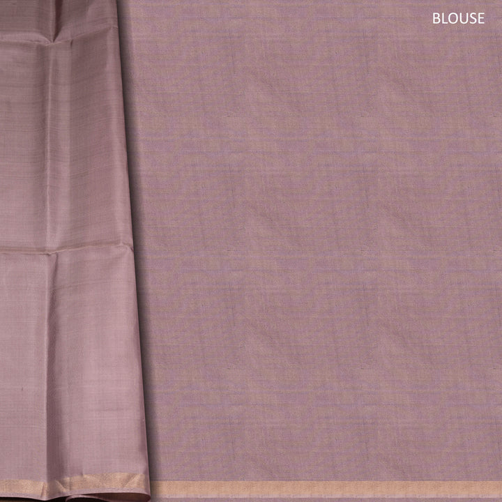 Dusty Mauve Soft Silk Saree with Zari Motifs 3392T016020DSC