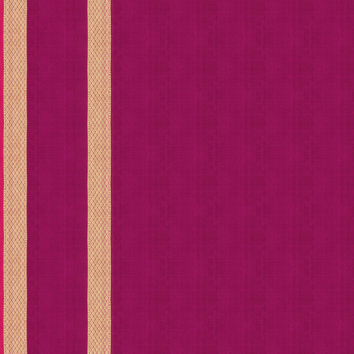 Handwoven Violet with Pink Kanjivaram Silk Saree - 1833T008664DSC
