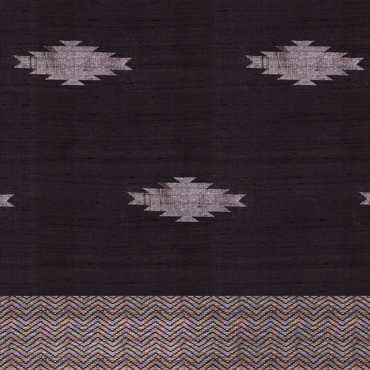 "Handwoven Mauve Soft Silk Saree - 1838T009265DSC"