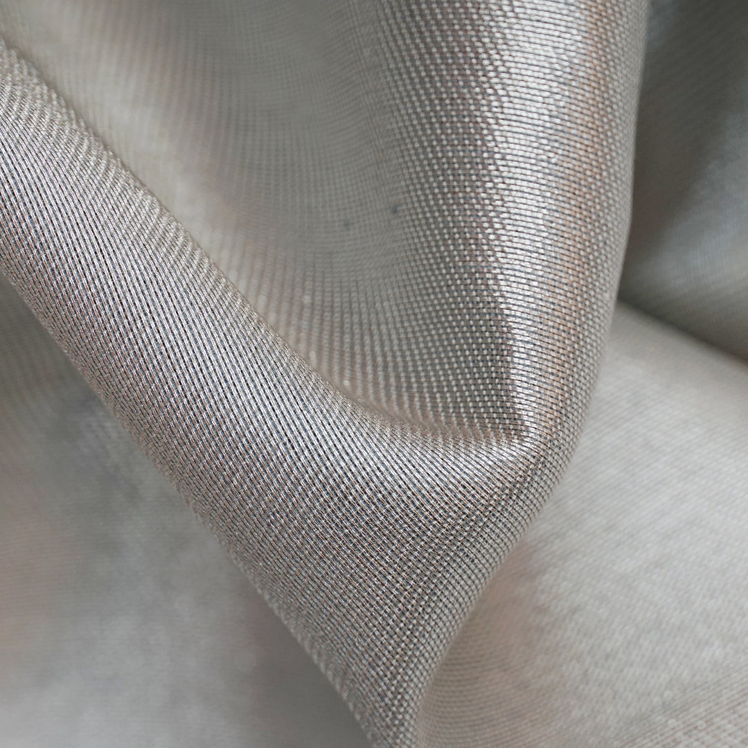 Handwoven Silver Banarasi Fabric - 36T006219DSC