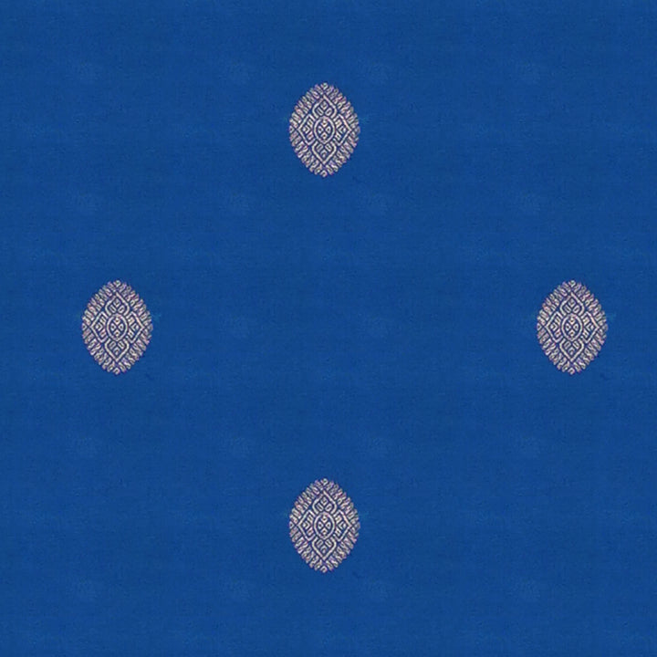 Handwoven Blue with Pink Kanjivaram Silk Saree - 1873T008780DSC