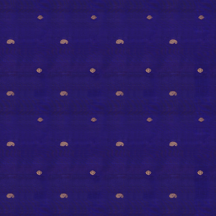 Handwoven Violet with Magenta Kanjivaram Silk Saree - 1875T008783DSC