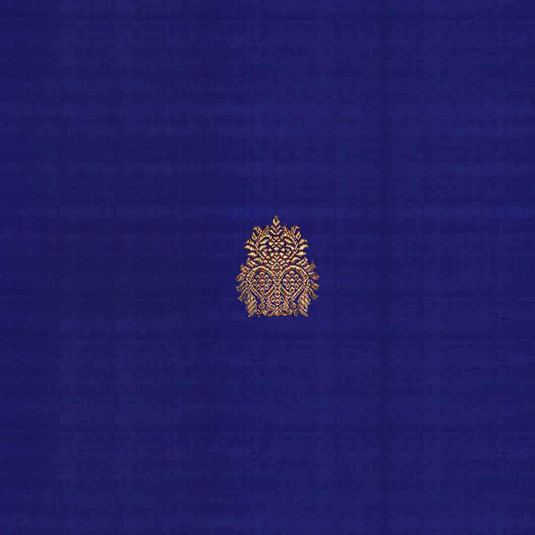 Handwoven Blue with Pink Kanjivaram Silk Saree - 1900T004064DSC