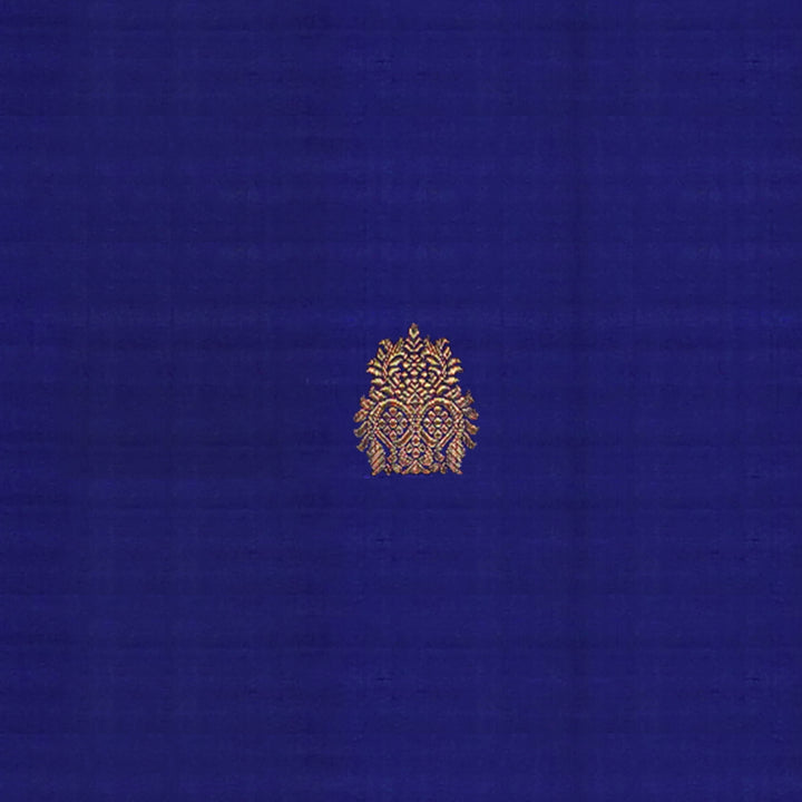 Handwoven Blue with Pink Kanjivaram Silk Saree - 1900T004064DSC