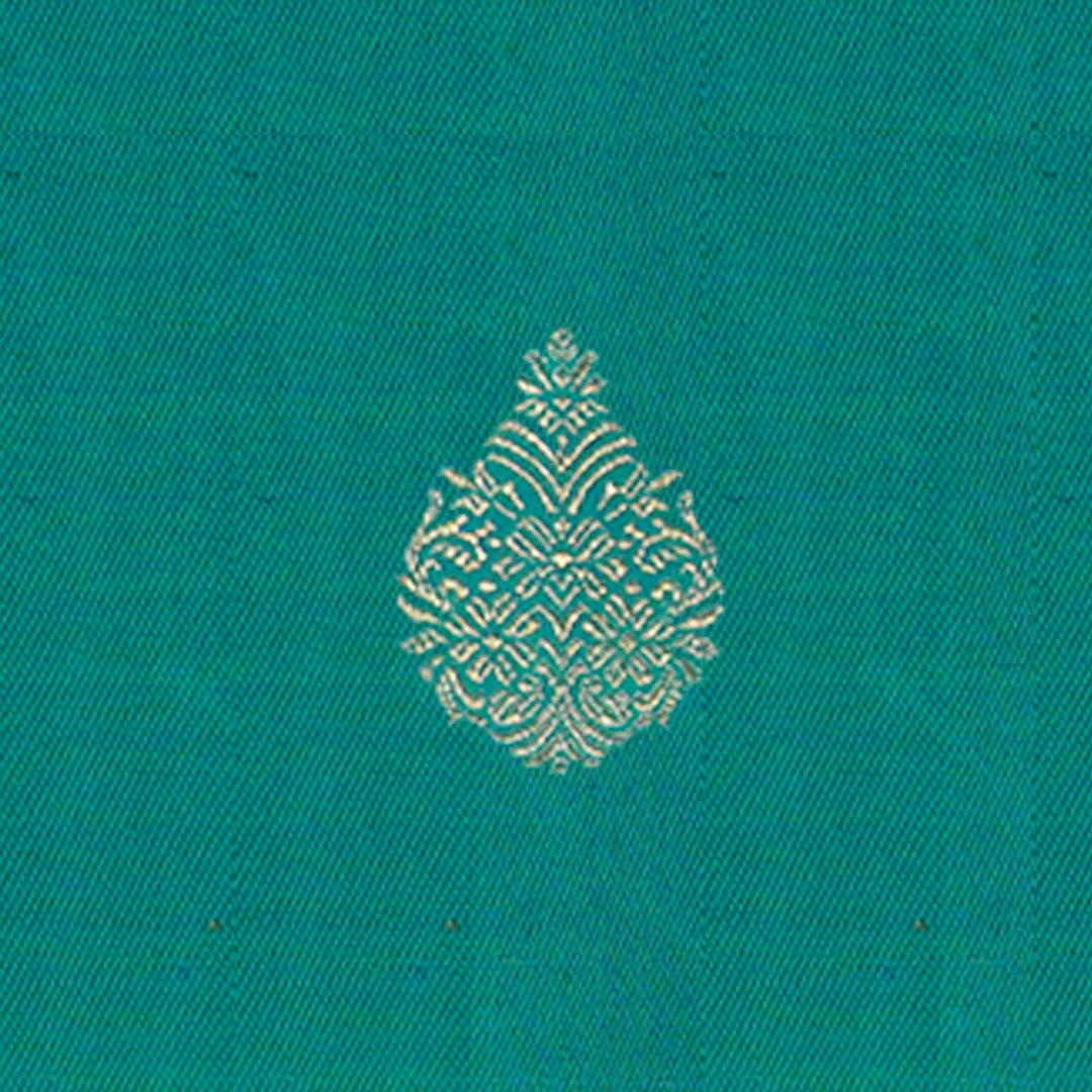 Handwoven Green Kanjivaram Silk Saree - 1908T007502DSC