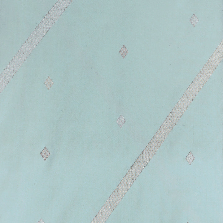 Handwoven Blue Banarasi Silk Saree - 1916T006267DSC