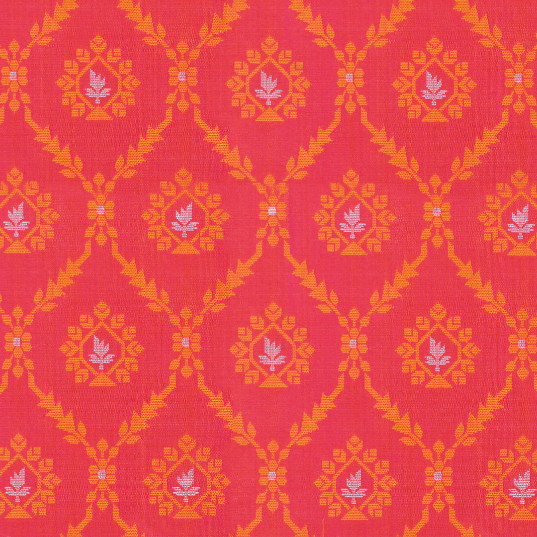 Handwoven Pink Banarasi Silk Saree - 1962T009500DSC