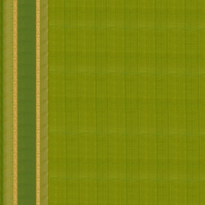 Handwoven Pink with Green Kanjivaram Silk Saree - 2008T009867DSC