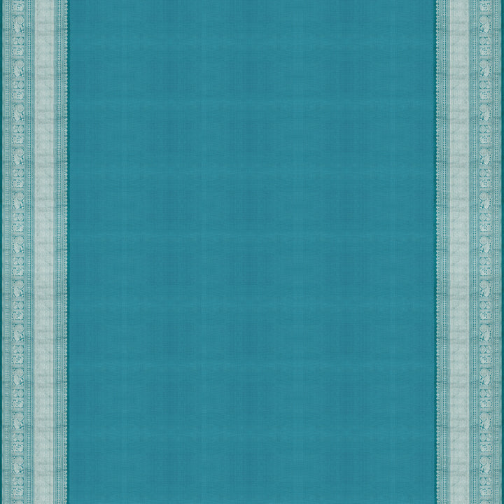 Handwoven Peach with Blue Kanjivaram Silk Saree - 2049T007174DSC
