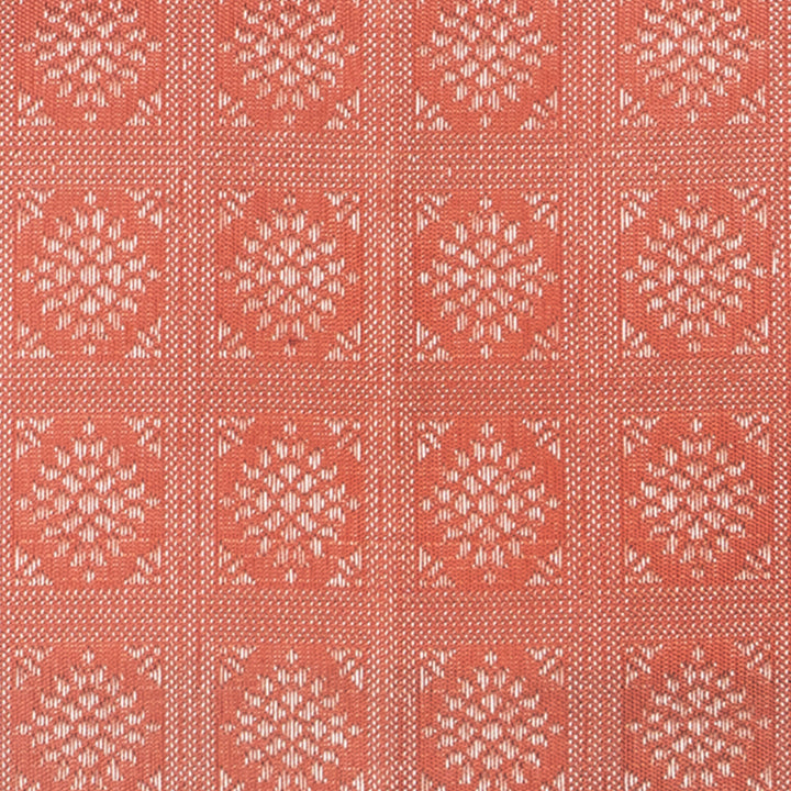Handwoven Peach with Blue Kanjivaram Silk Saree - 2049T007174DSC