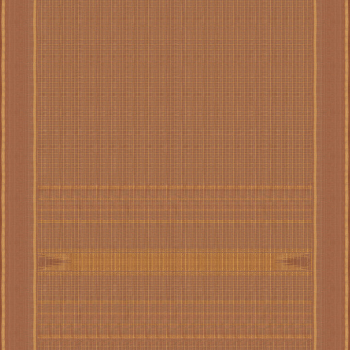 Handwoven Brown Kanjivaram Silk Saree - 2101T010373DSC