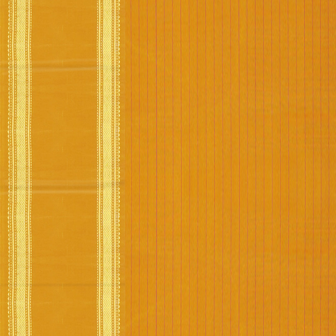 Handwoven Lavendar with Mustard Kanjivaram Silk Saree - 2502T006165DSC