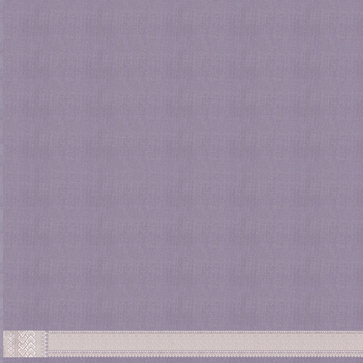 Handwoven Lavender Banarasi Silk Saree - 2110T006230DSC