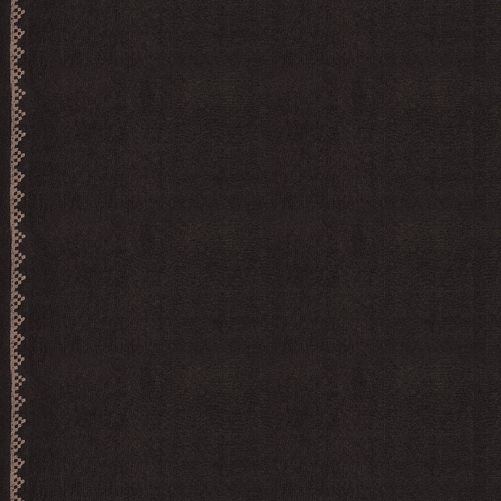 Handwoven Black Tussar Silk Saree - 2118T010622DSC