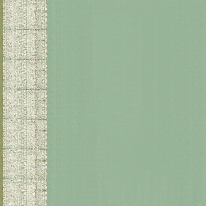 Handwoven Green Kanjivaram Silk Saree - 2126T010571DSC
