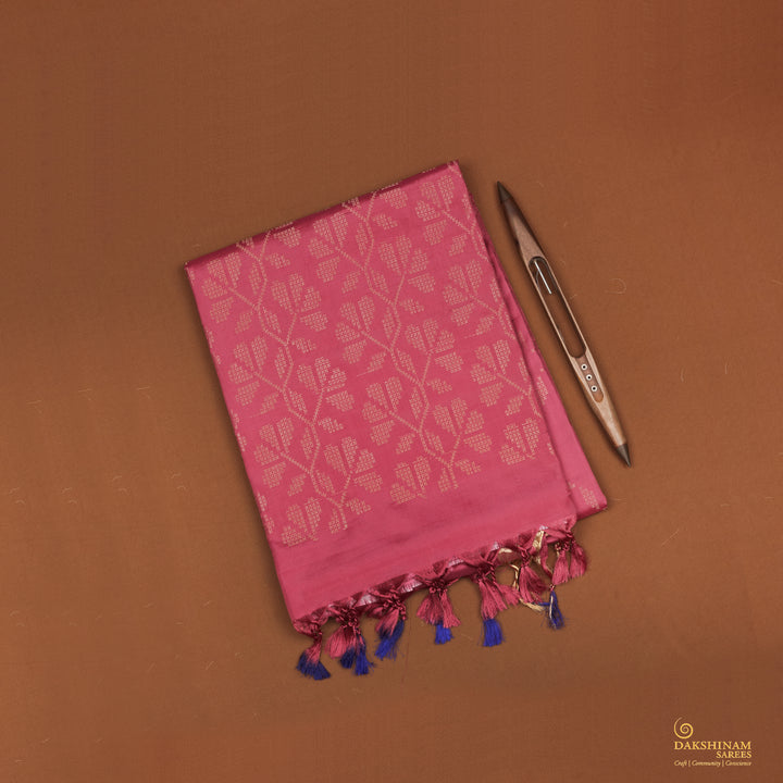 Handwoven Pink Soft Silk Saree - 2160T010217DSJ