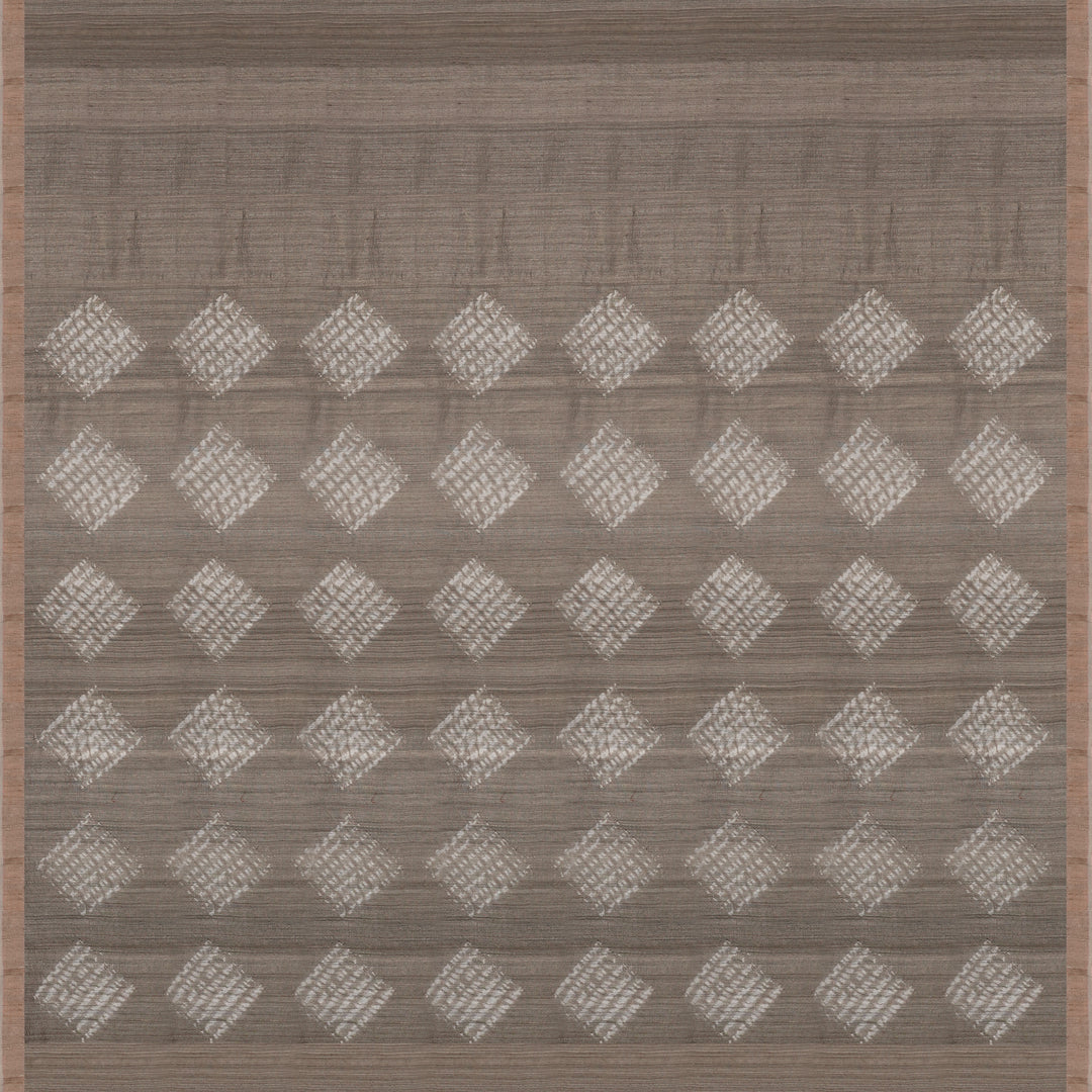 Handwoven Grey Matka Silk Saree - 2234N027980DSC