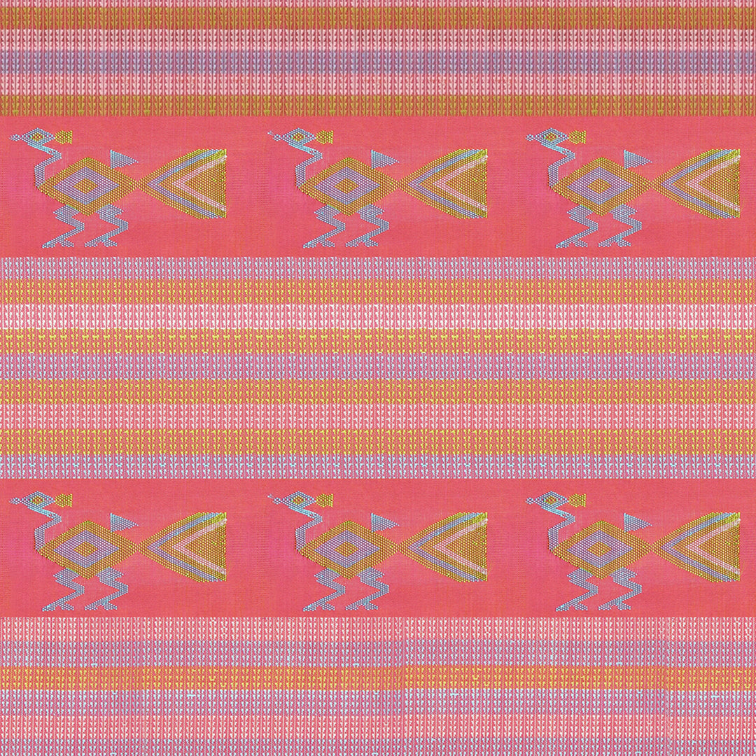 Handwoven White with Pink Kanjivaram Silk Saree - 2253T010704DSC