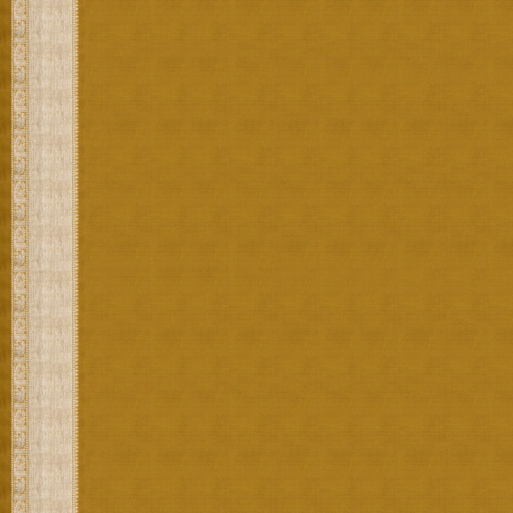 Handwoven Blue with Mustard Kanjivaram Silk Saree - 2490T010694DSC