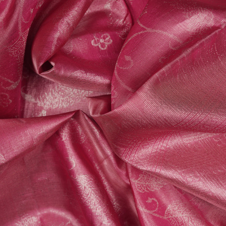 Handwoven Pink Upada Silk Saree - 2329T011219DSC