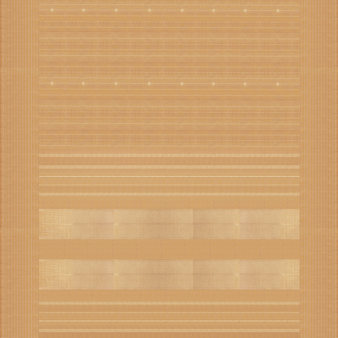 Handwoven Beige Kanjivaram Silk Saree - 2342T011358DSC
