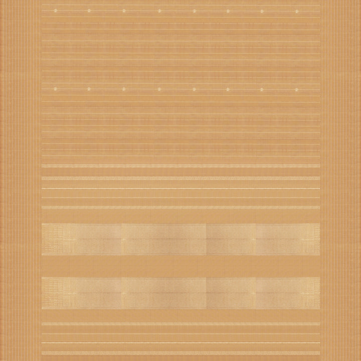 Handwoven Beige Kanjivaram Silk Saree - 2342T011358DSC