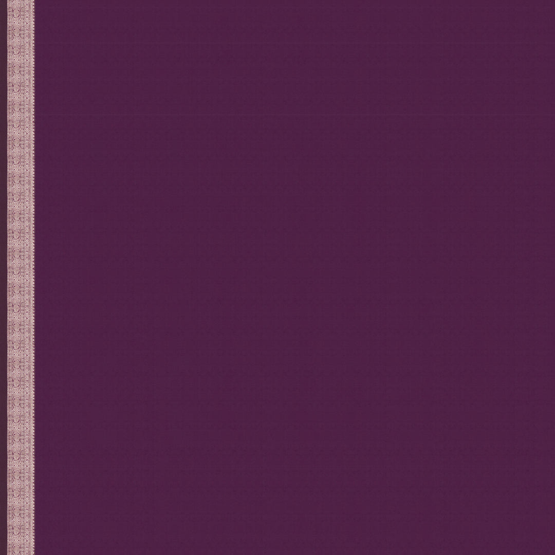 Handwoven Purple Kanjivaram  Silk Saree - 2306T010737DSC