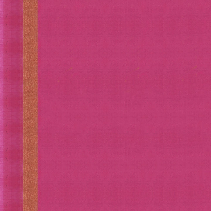 Handwoven Beige with Pink Silk Cotton Saree - 2337T011206DSC