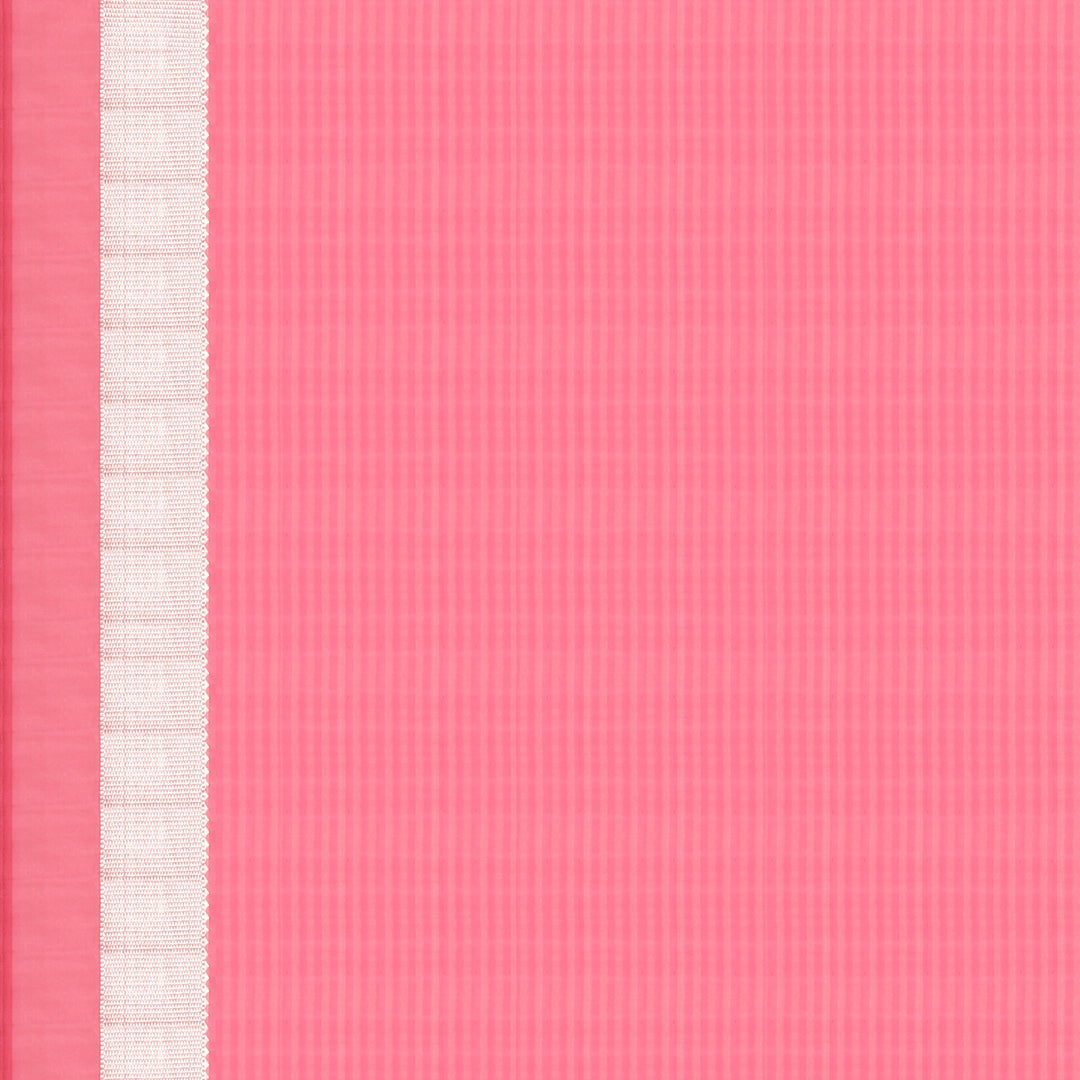 Handwoven Yellow with Pink Kanjivaram Silk Saree - 605T003121DSC