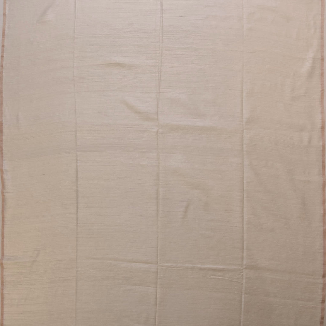 Handwoven White Dhakai Matka Silk Saree - 324N013281DSS - Blouse View